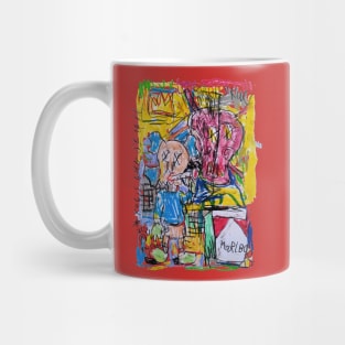 Mickey Kaws Love Skull Mug